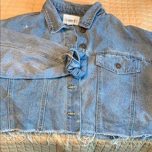 Cropped jean jacket